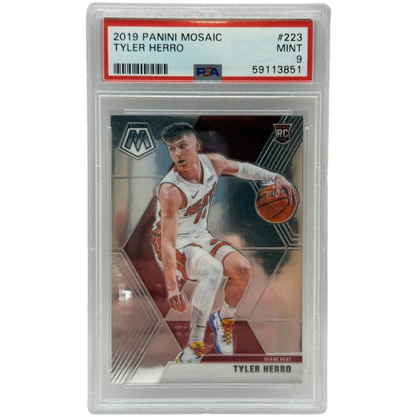 2019 Panini Mosaic Tyler Herro Rookie Card #223 PSA 9 MINT