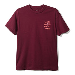 Anti Social Social Club Logo Tee - Maroon