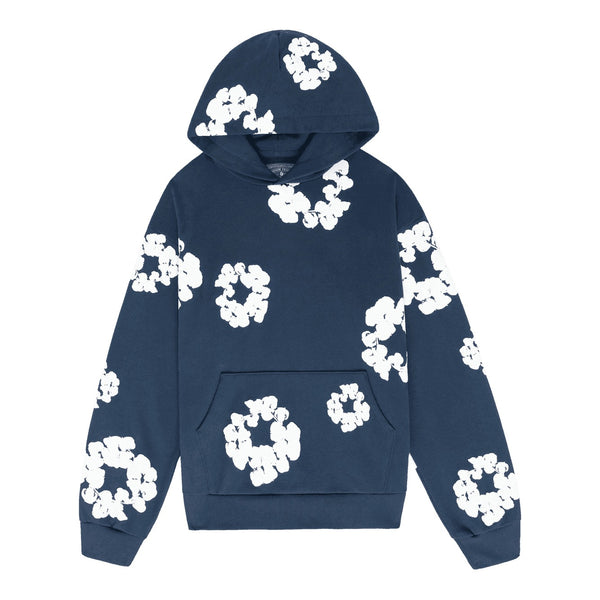 Denim Tears The Cotton Wreath Sweatshirt Navy Blue - Supra Sneakers
