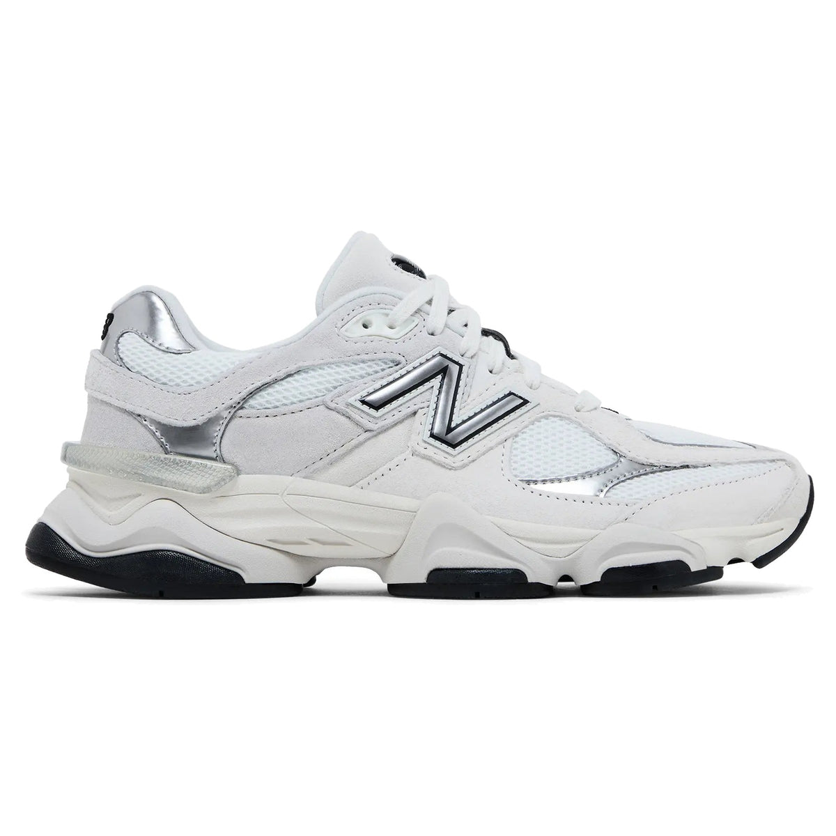 New Balance 9060 White Black Metallic Silver