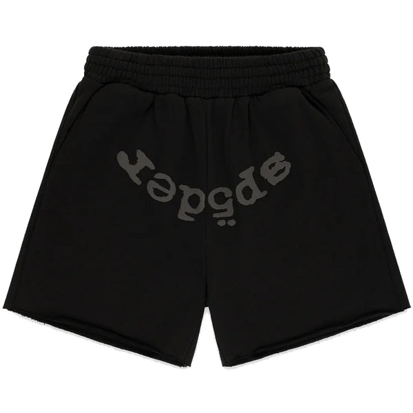 Sp5der OG Web V2 Phantom Sweatshort Black