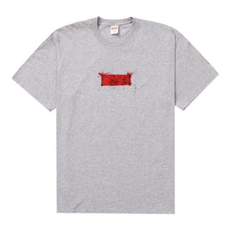 Supreme Ralph Steadman T-shirt con Logo Box Grigio Melange