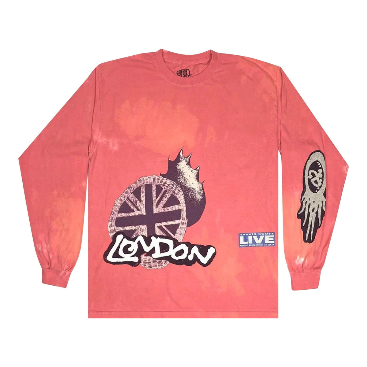 Travis Scott O2 Live Long-Sleeve Pink Tie-Dye - Supra Sneakers