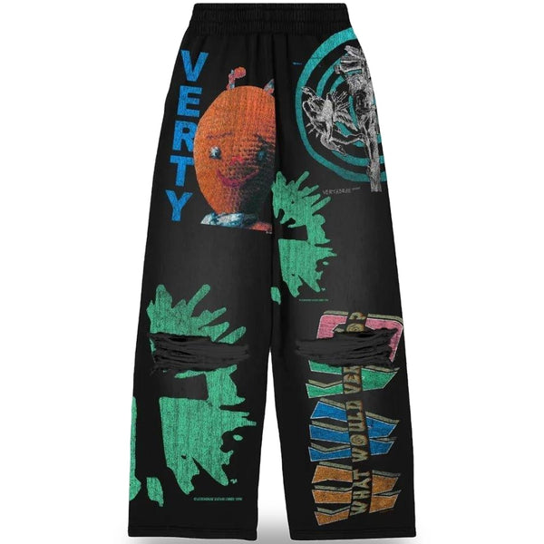 Vertabrae VERT Black Montage Sweat Pants - Supra Sneakers
