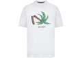 Palm Angels Broken Palm T-Shirt White / Brown / Green