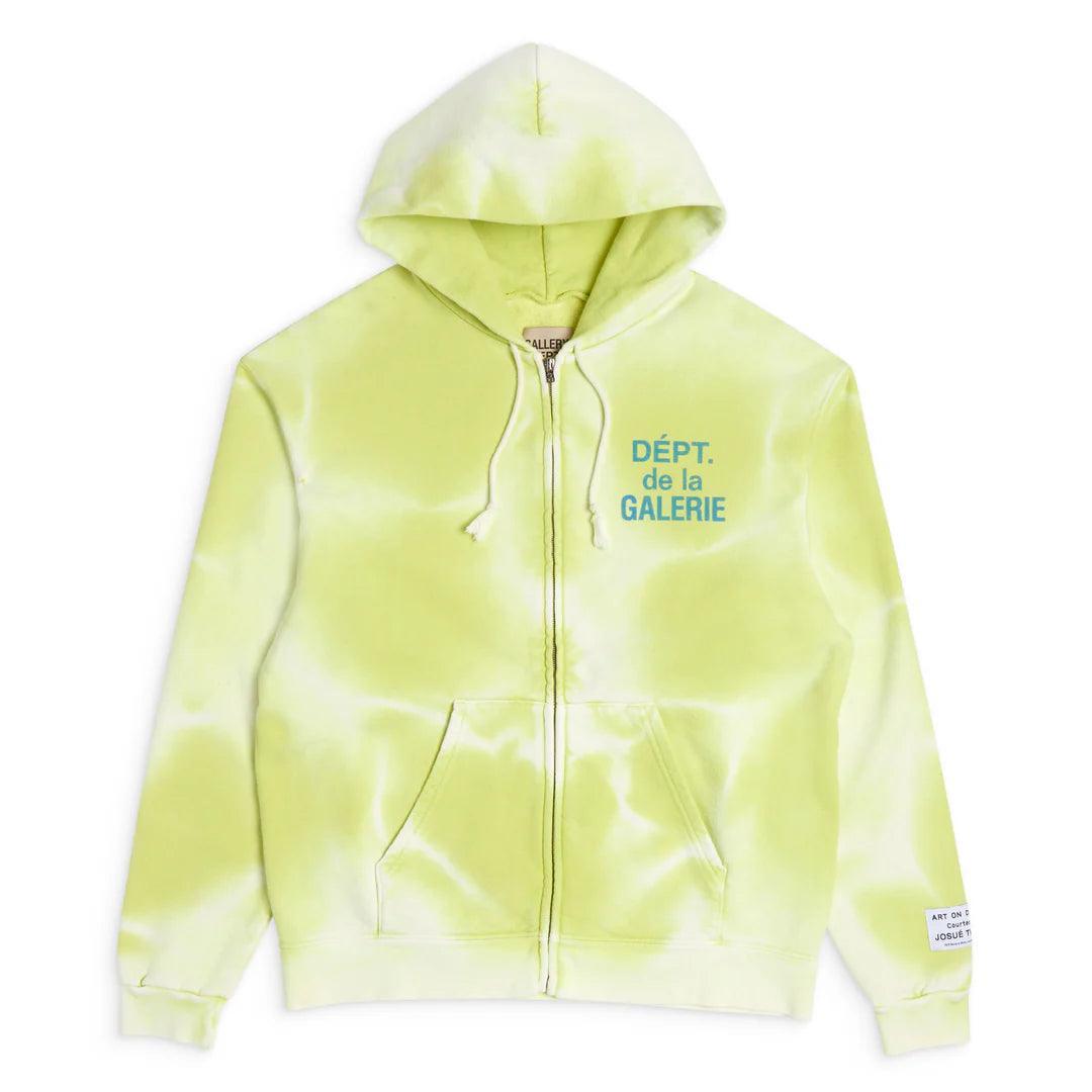 Gallery Dept. French Zip Hoodie Lime Green