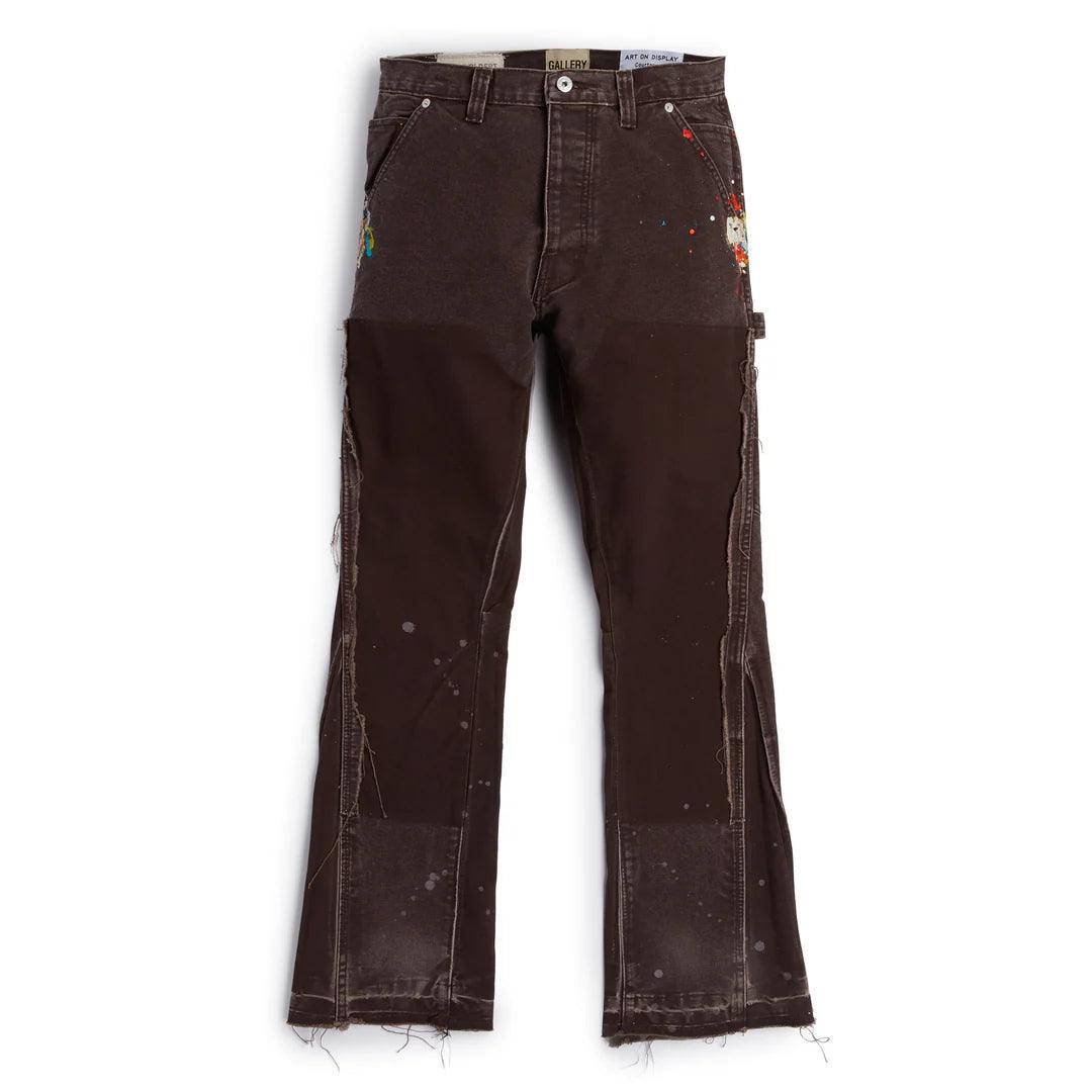 Gallery Dept. La Flare Carpenter Denim Jeans Dark Brown