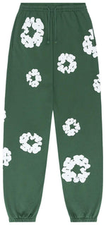 Denim Tears The Cotton Wreath Sweatpants Green - Image 1