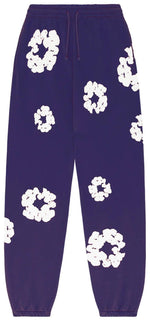 Denim Tears The Cotton Wreath Sweatpants Purple - Image 1