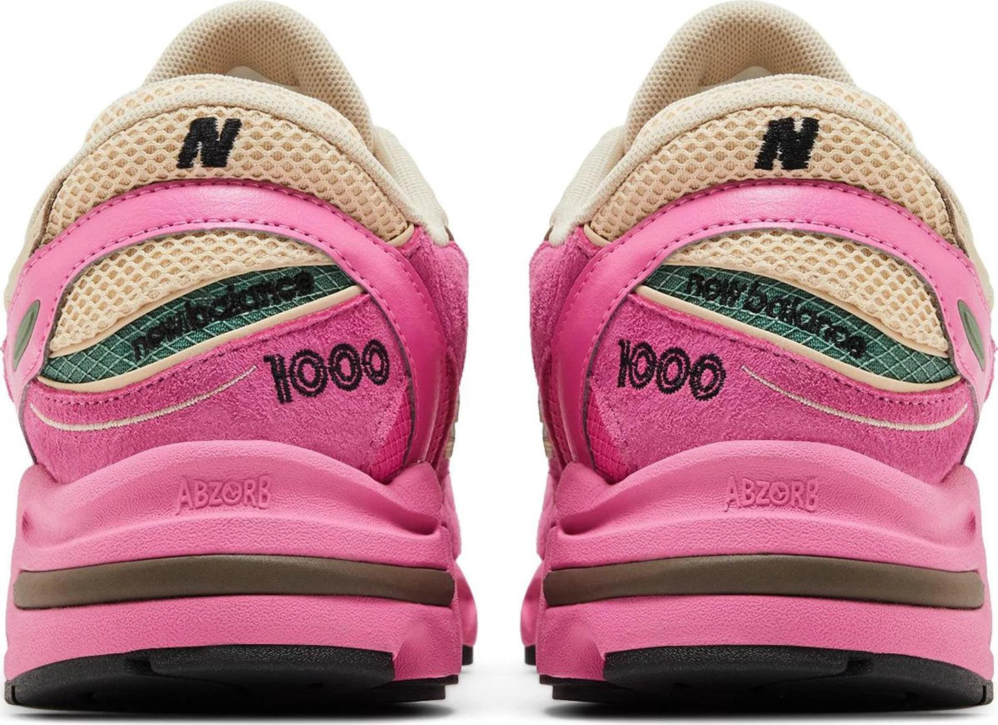 New Balance 1000 Tan Pink Green