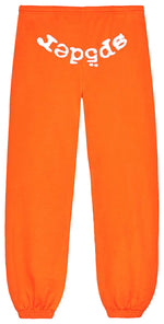 Sp5der Legacy Web Sweatpants Orange - Image 1