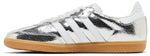 Adidas Samba OG Silver Metallic Cracked Leather (Women's) - Image 5