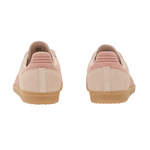 Pair of pink sneakers with brown soles on a white background - Image 6