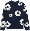 Denim Tears Long Sleeve Cotton Wreath Tee Navy Blue
