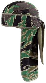 Denim Tears Green Tiger Camo Cotton Wreath Durag - Image 1