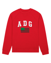 Denim Tears ADG Pan African American Flag Crewneck Red