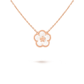 Van Cleef & Arpels Pendentif Lucky Spring, fleur de prunier, or rose 18K, nacre