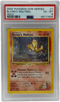 2000 Pokémon Turnierhelden Blaikas Lavados Holo 1/132 PSA 6 EX - MT