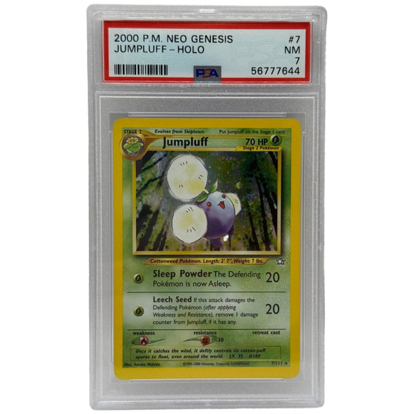 2000 Pokémon Neo Genesis Jumpluff Holo 7/111 PSA 7 NEAR MINT