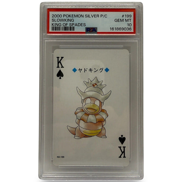 2000 Pokémon Silver Playing Cards Slowking King of Spades #199 PSA 10 GEM MINT — photo 1