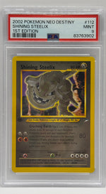 2002 Pokémon Neo Destiny Shining Steelix 1st Edition #112 PSA 9 MINT - Image 3