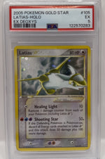 2005 Pokémon Ex Deoxys Gold Star Holo Latias 105/107 PSA 5 EXCELLENT — front - Image 3