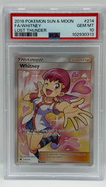 2018 Pokémon Lost Thunder Whitney Full Art 214/214 PSA 10 GEM MINT - Image 3