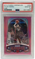 2019 Panini Chronicles Tyler Herro Pink Rookie Card #252 PSA 10 GEM MINT