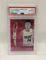 2019 Panini Chronicles Tyler Herro Pink Rookie Card #212 PSA 10 GEM MINT - Image 3