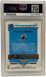 2019 Panini Donruss Optic Tyler Herro Holo Rookie Card #172 PSA 9 MINT - Image 2