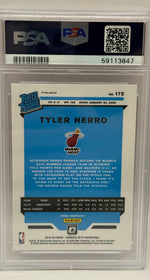 2019 Panini Donruss Optic Tyler Herro Hyper Pink Rookie Card #172 PSA 10 GEM MINT - Image 4