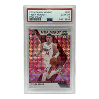 2019 Panini Mosaic Tyler Herro Pink Camo Rookie Card #280 PSA 10 GEM MINT