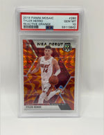 2019 Panini Mosaic Tyler Herro Reactive Orange Rookie Card #280 PSA 10 GEM MINT - Image 3