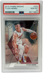 2019 Panini Mosaic Tyler Herro Rookie Card #223 PSA 10 GEM MINT - Image 1