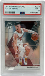 2019 Panini Mosaic Tyler Herro Rookie Card #223 PSA 9 MINT - Image 1