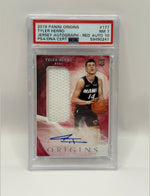 2019 Panini Origins Tyler Herro Jersey Autograph - Red /99 Rookie Card #177 PSA 7 NEAR MINT & AUTO 10 - Image 3