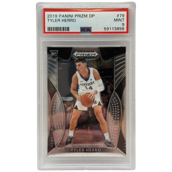 2019 Panini Prizm Draft Picks Tyler Herro Rookie Card #79 PSA 9 MINT