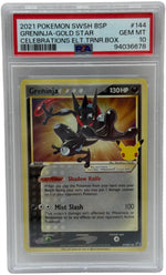 2021 Pokémon SWSH Celebrations ETB Greninja Gold Star SWSH144 PSA 10 GEM MINT - Image 1