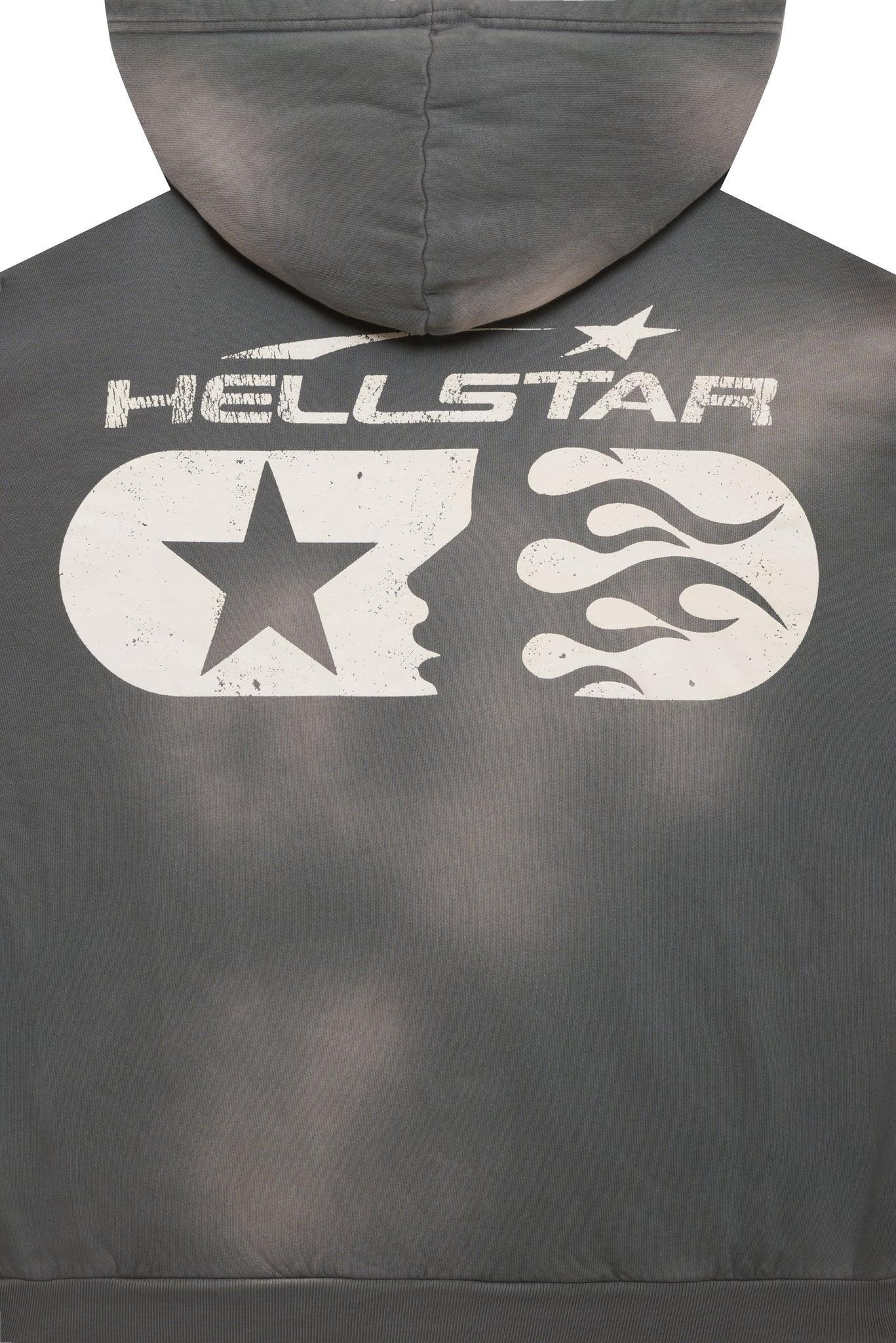 Hellstar Studios Zip Hoodie Gray