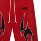 Hellstar Halloween Flame Sweatpants Red