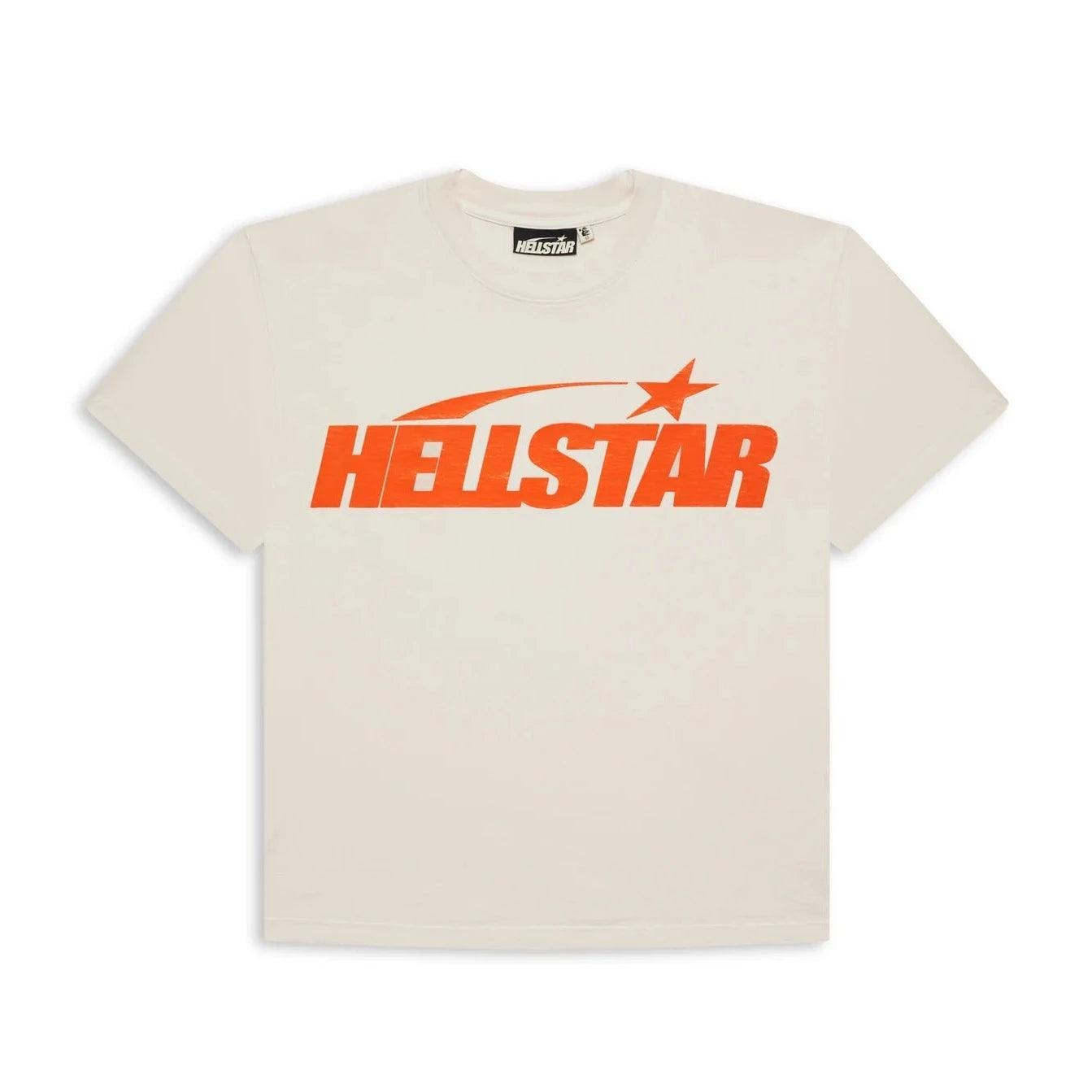 Hellstar Studios Classic Gel T-Shirt Beige & Orange