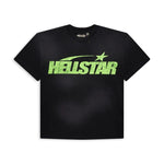 Hellstar Studios Classic Cracked T-Shirt Black & Green - Image 1