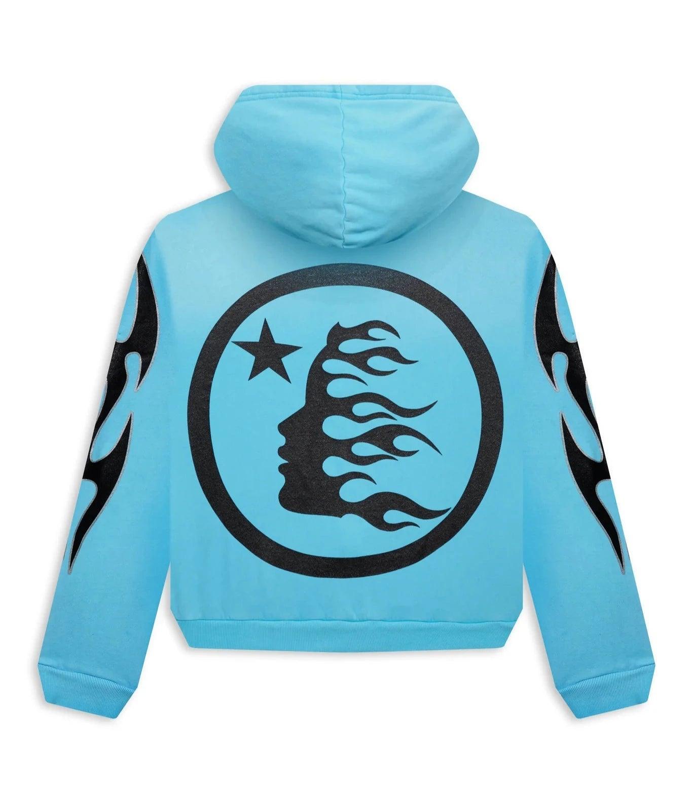 Hellstar Studios Zip Hoodie Blue