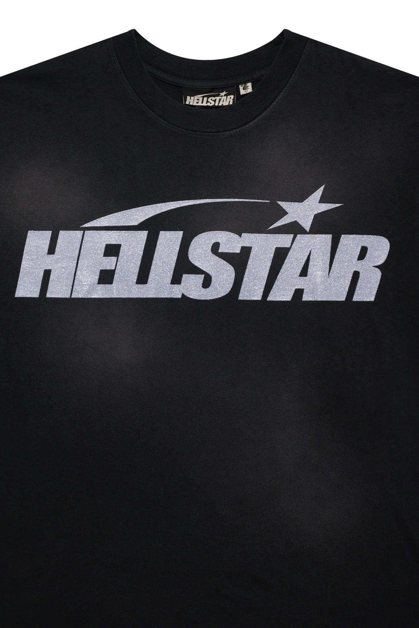 Hellstar Studios Classic Glitter Logo T-Shirt Black