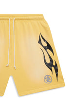 Hellstar Studios Flame Shorts Yellow - Image 3