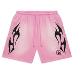 Hellstar Sports Flame Shorts Pink (Valentine's Day) - Image 1