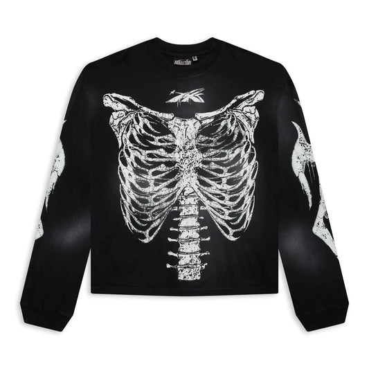 Hellstar Skeleton Longsleeve Tee Black