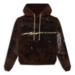 Hellstar HStar Graffiti Zip-Up Hoodie Brown - Image 1