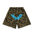 Sp5der OG Web V2 Sweatshort Tiger Camo Blau