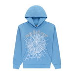 Sp5der OG Web V2 Hoodie Dusty Blue - Image 1